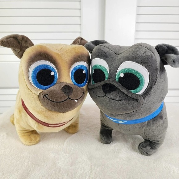 Disney Toys Disney Puppy Dog Pals Plush Stuffed Animal Set Pugs